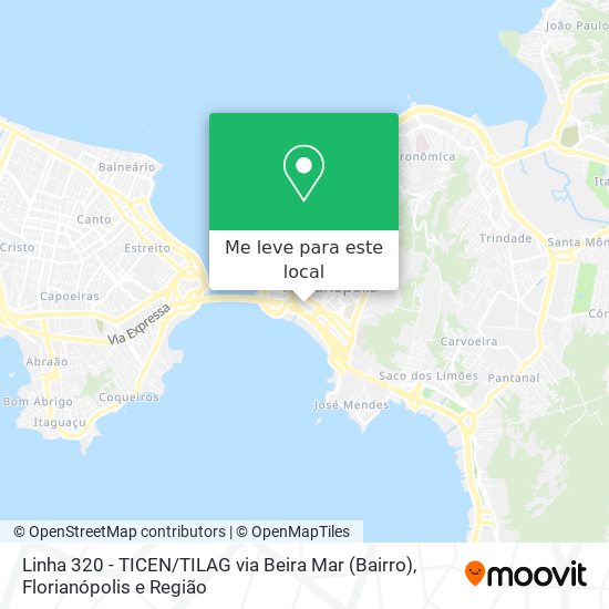 Linha 320 - TICEN / TILAG via Beira Mar (Bairro) mapa