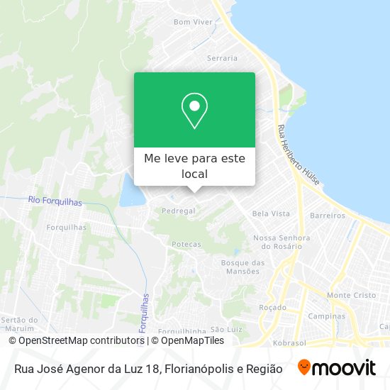 Rua José Agenor da Luz 18 mapa