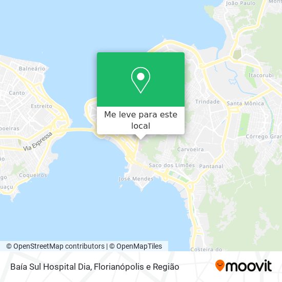 Baía Sul Hospital Dia mapa