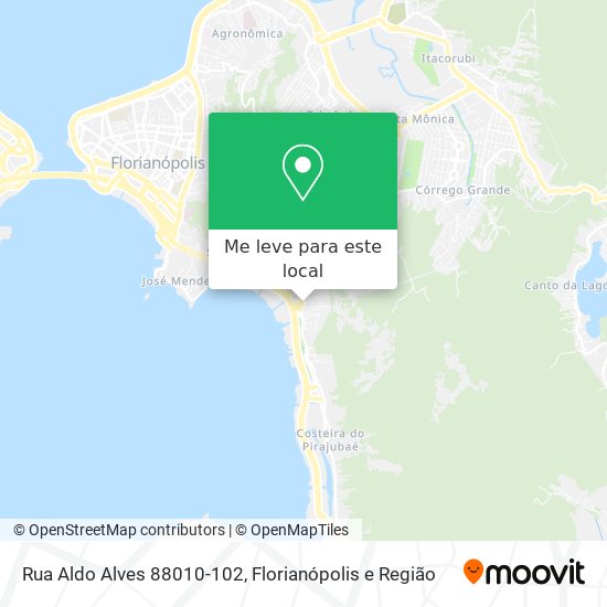 Rua Aldo Alves 88010-102 mapa