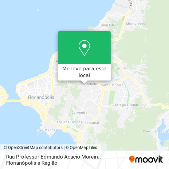 Rua Professor Edmundo Acácio Moreira mapa