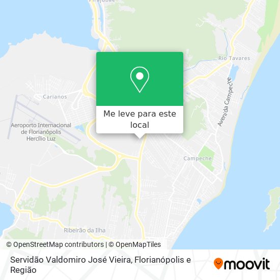 Servidão Valdomiro José Vieira mapa