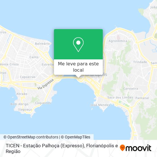 TICEN -  Estação Palhoça (Expresso) mapa