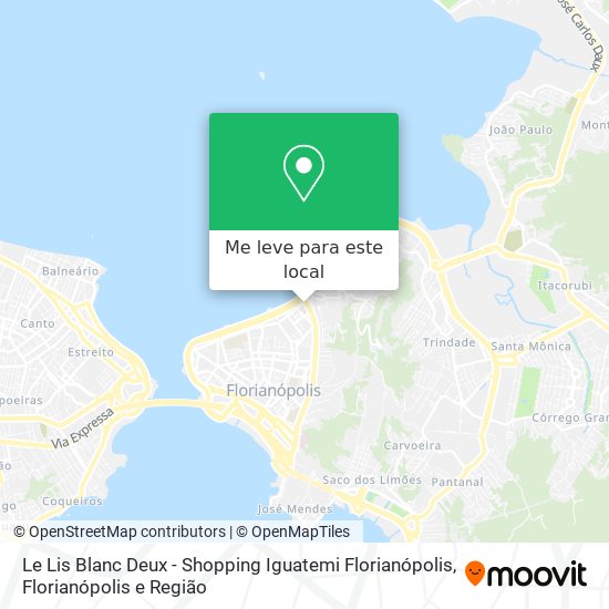 Le Lis Blanc Deux - Shopping Iguatemi Florianópolis mapa