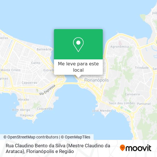 Rua Claudino Bento da Silva (Mestre Claudino da Arataca) mapa