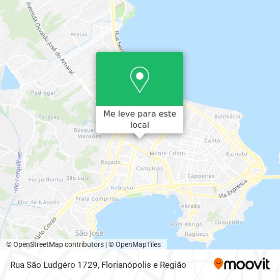 Rua São Ludgéro 1729 mapa