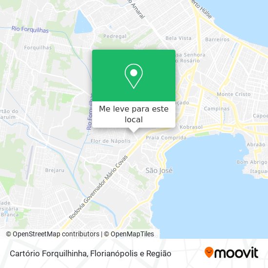 Cartório Forquilhinha mapa