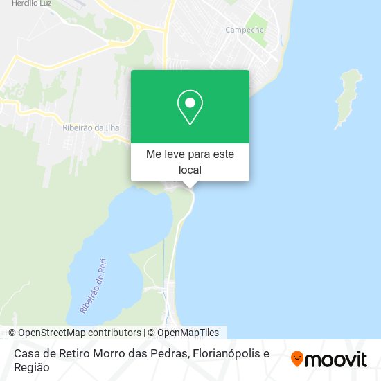 Casa de Retiro Morro das Pedras mapa