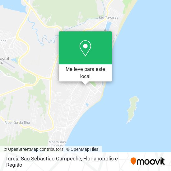 Igreja São Sebastião Campeche mapa