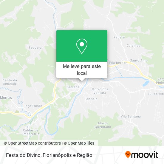 Festa do Divino mapa