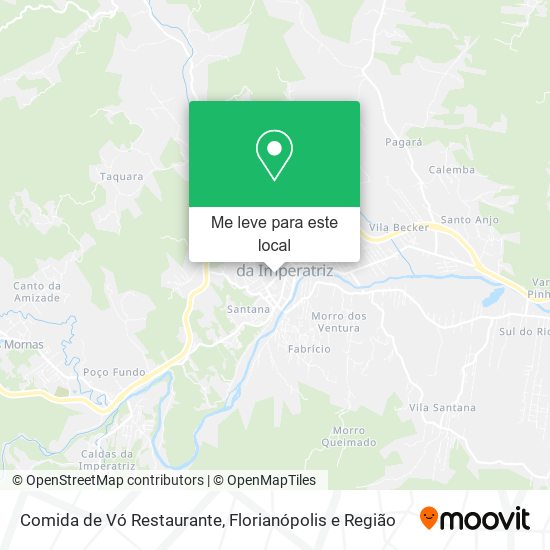 Comida de Vó Restaurante mapa