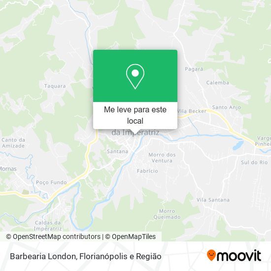 Barbearia London mapa