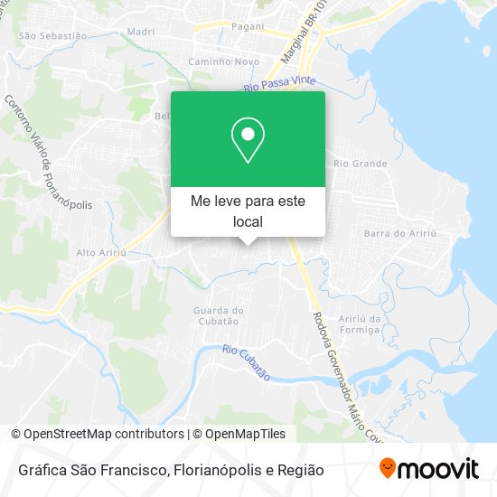 Gráfica São Francisco mapa