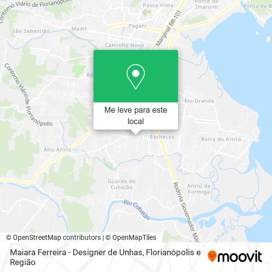Maiara Ferreira - Designer de Unhas mapa