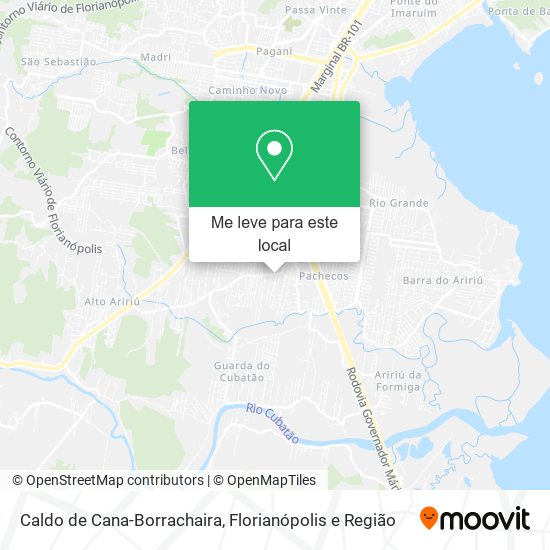 Caldo de Cana-Borrachaira mapa