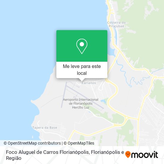 Foco Aluguel de Carros Florianópolis mapa