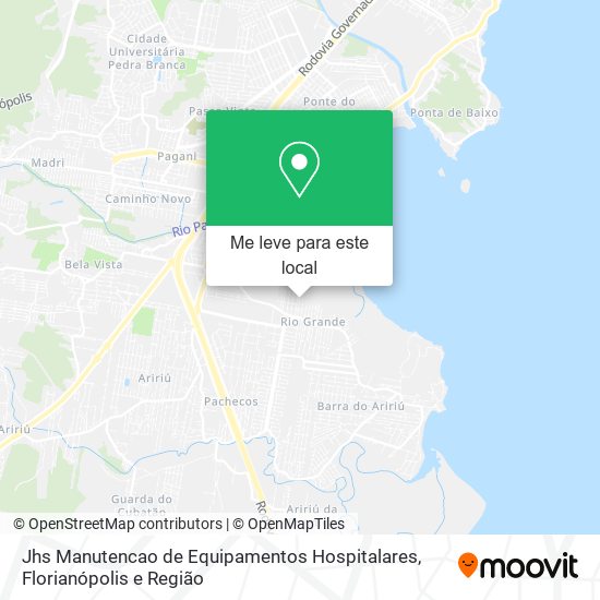 Jhs Manutencao de Equipamentos Hospitalares mapa