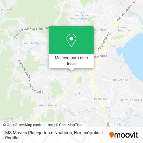 MS Moveis Planejados e Nauticos mapa