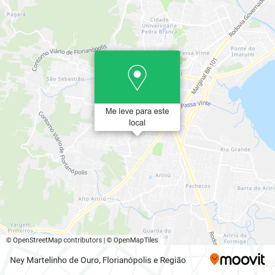 Ney Martelinho de Ouro mapa