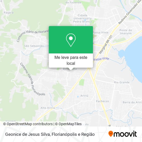 Geonice de Jesus Silva mapa