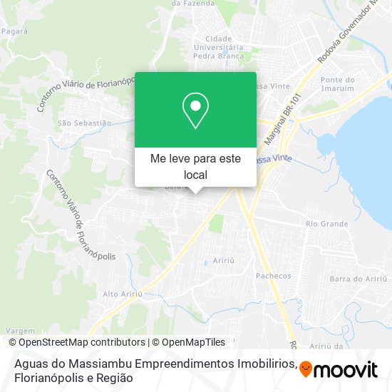 Aguas do Massiambu Empreendimentos Imobilirios mapa