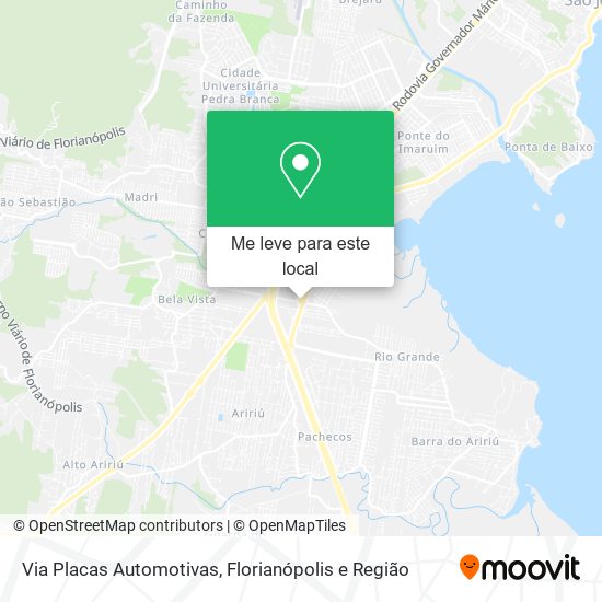 Via Placas Automotivas mapa