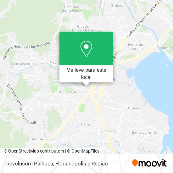 Revolusom Palhoça mapa