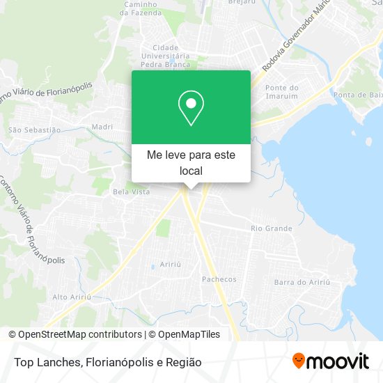 Top Lanches mapa