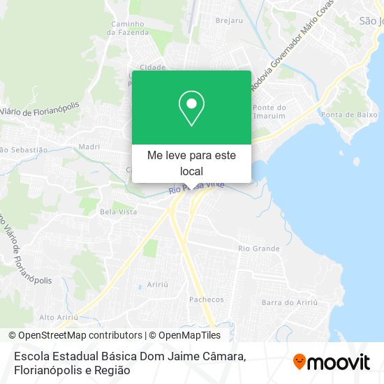 Escola Estadual Básica Dom Jaime Câmara mapa