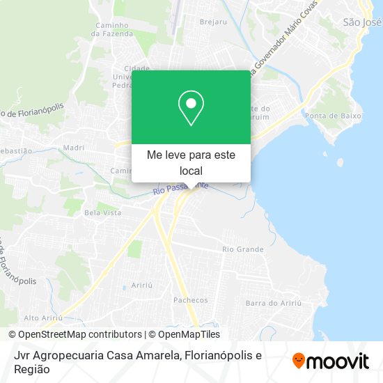 Jvr Agropecuaria Casa Amarela mapa