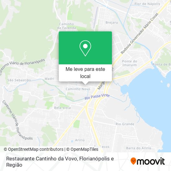 Restaurante Cantinho da Vovo mapa