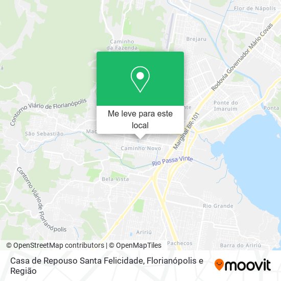 Casa de Repouso Santa Felicidade mapa