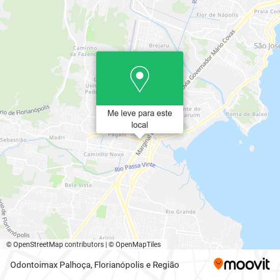 Odontoimax Palhoça mapa