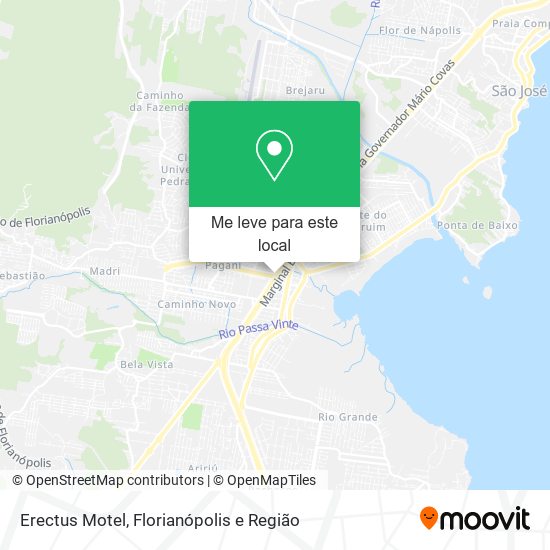 Erectus Motel mapa