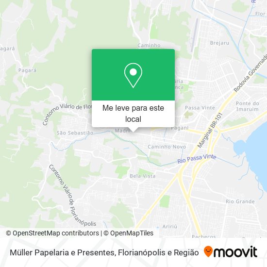 Müller Papelaria e Presentes mapa