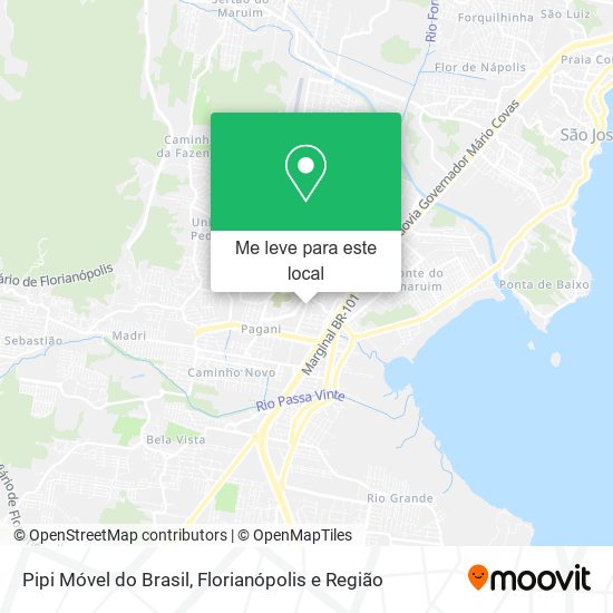 Pipi Móvel do Brasil mapa