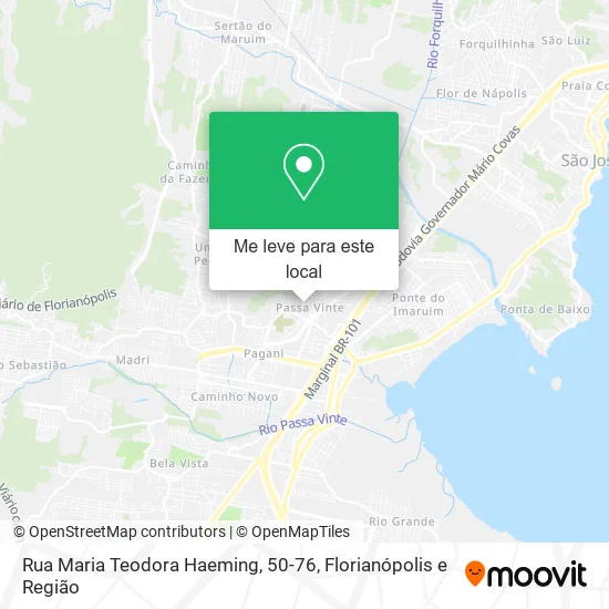 Rua Maria Teodora Haeming, 50-76 mapa