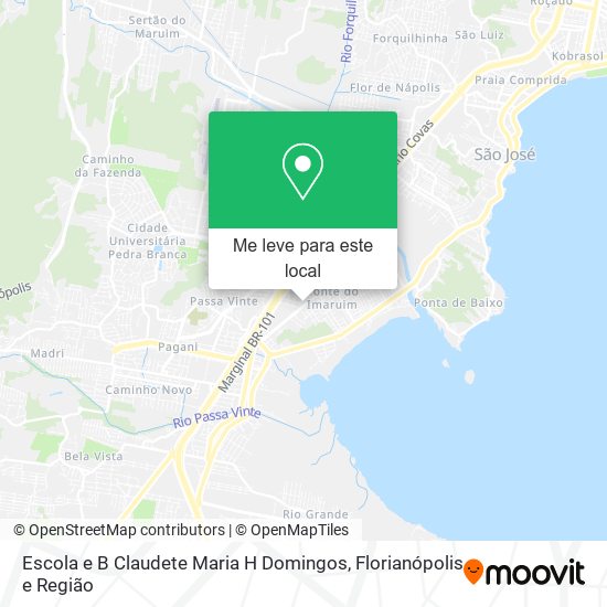 Escola e B Claudete Maria H Domingos mapa