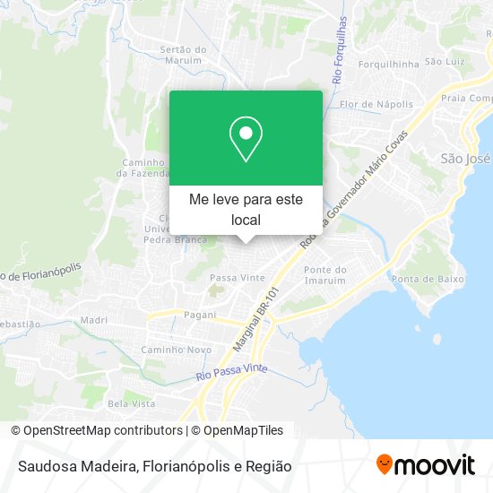 Saudosa Madeira mapa