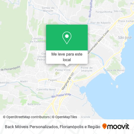Back Móveis Personalizados mapa