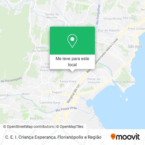 C. E. I. Criança Esperança mapa