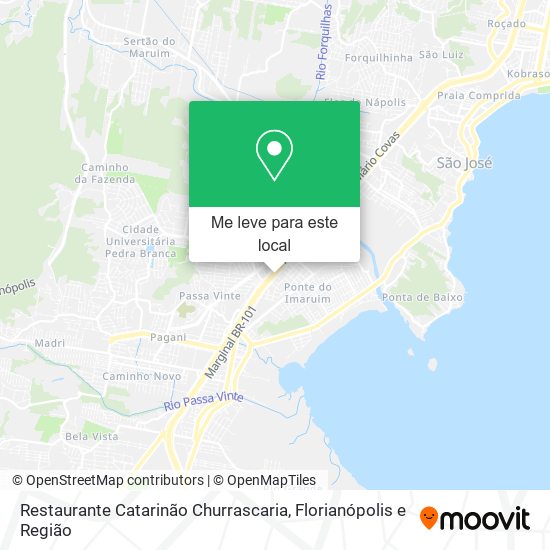 Restaurante Catarinão Churrascaria mapa