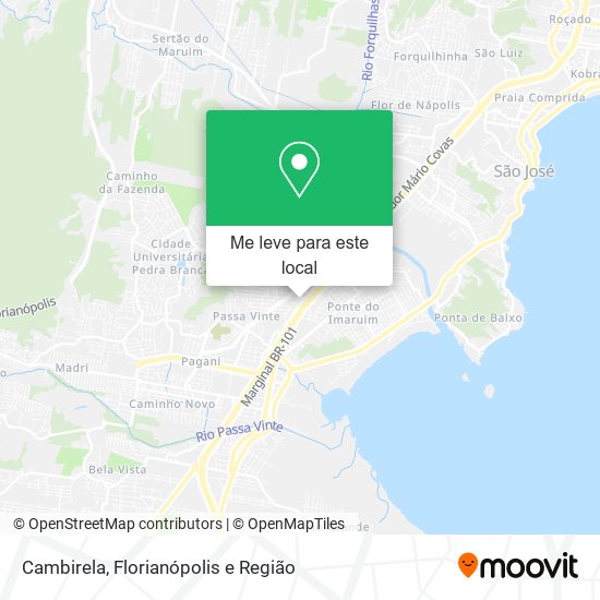 Cambirela mapa