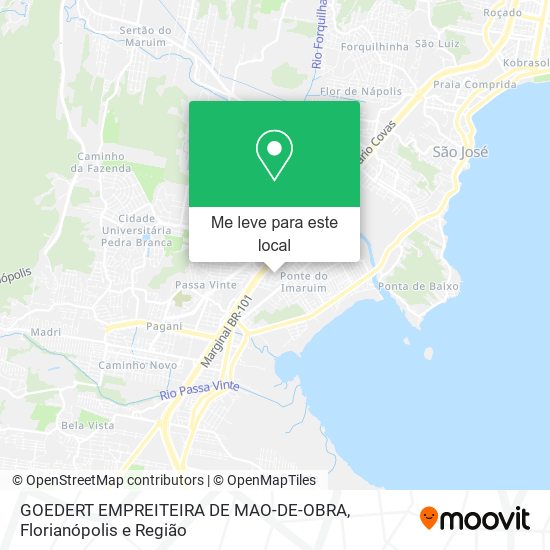 GOEDERT EMPREITEIRA DE MAO-DE-OBRA mapa