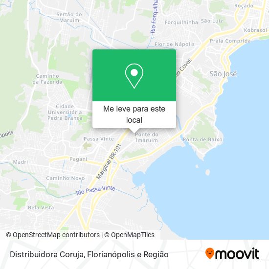 Distribuidora Coruja mapa