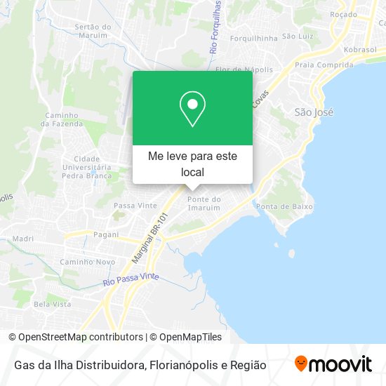 Gas da Ilha Distribuidora mapa