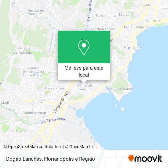 Dogao Lanches mapa