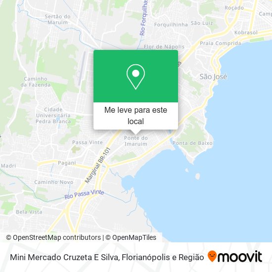 Mini Mercado Cruzeta E Silva mapa