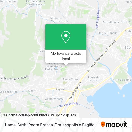 Hamei Sushi Pedra Branca mapa