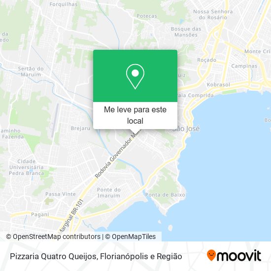 Pizzaria Quatro Queijos mapa